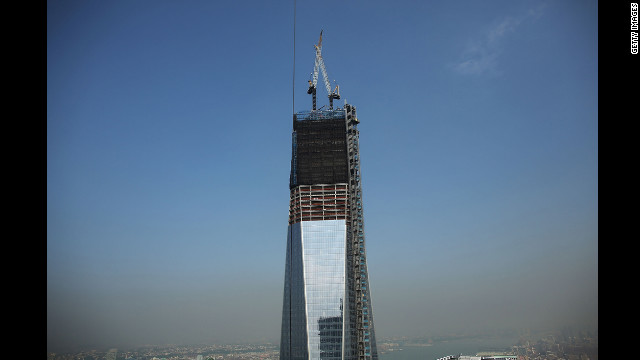 One World Trade Center is viewed from the 72nd floor of Four World Trade Center on Friday, September 7.